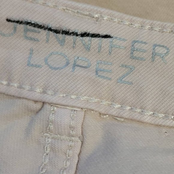 Pale Pink Jennifer Lopez Cuffed Capris Size 12 - Picture 6 of 14